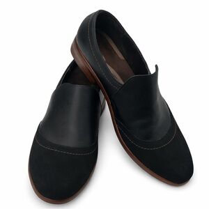 Naot Black Leather Suede Loafers‎ 👞 Comfort Shoes 🌍 Travel Ready 💼 Work Style